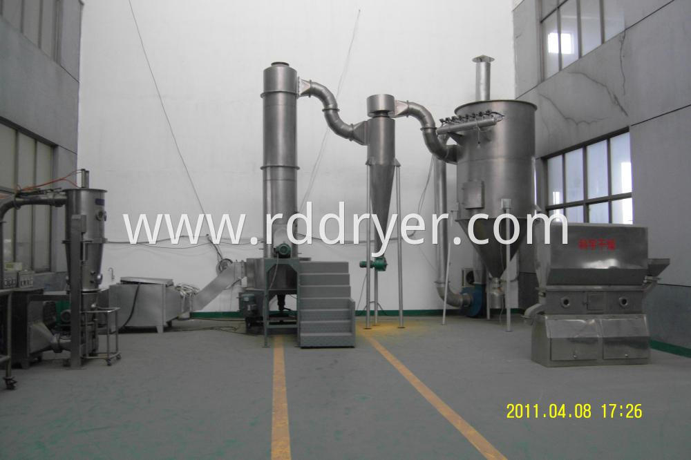 high speed flash dryer used in paste/filter cake